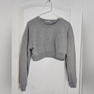 37. Reformation Jeans | Organic Cotton Cropped Crewneck Sweatshirt –Gray – Small